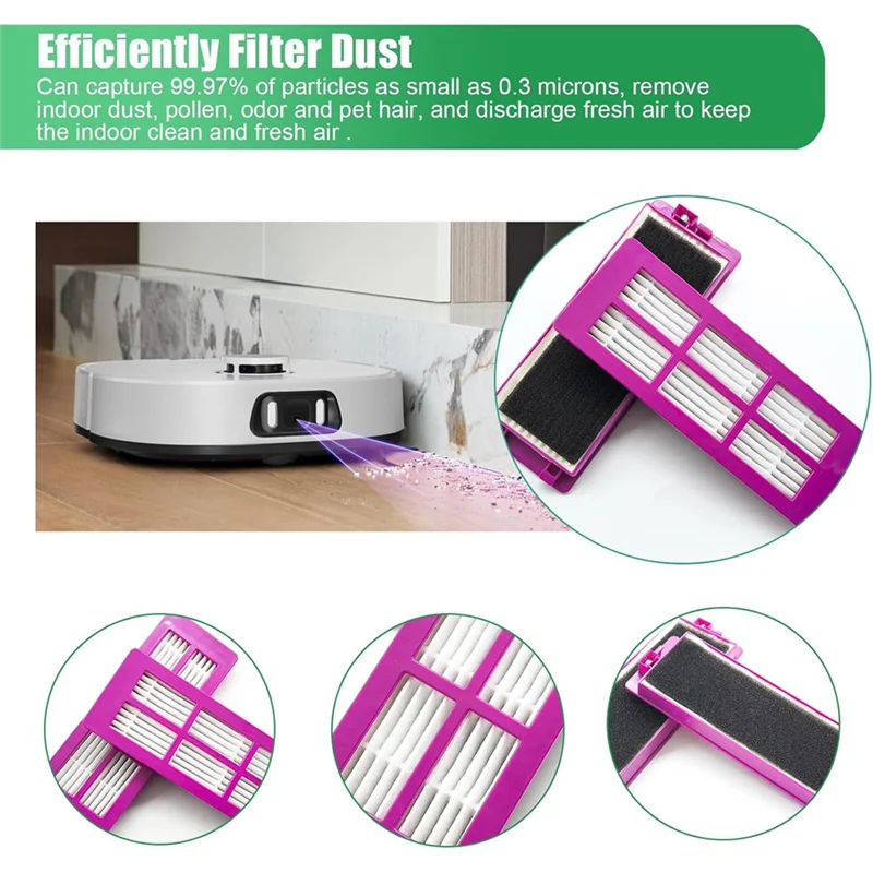 مجموعة ملحقات A20M لـ Eureka J15 Pro Ultra مكنسة كهربائية فرشاة جانبية رئيسية فلتر Hepa ممسحة أكياس غبار من القماش