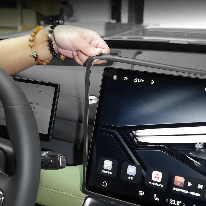 لـ Brave Warrior M-Terrain M817 شاشة التحكم المركزية حافظة واقية إطار الملاحة ملحقات السيارة الداخلية المعدلة #5