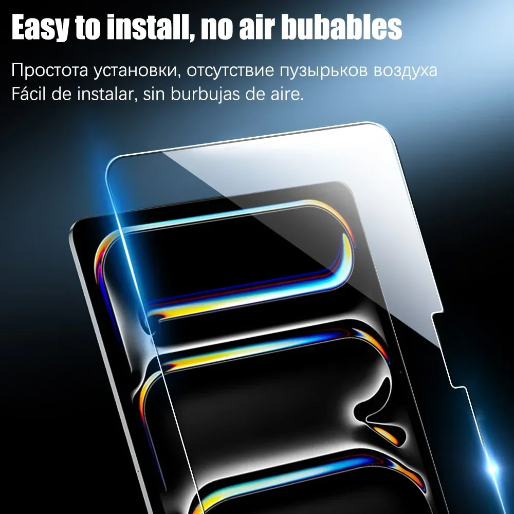 2Pcs HD Scratch Proof Tempered Glass Screen Protector For ipad Pro 11 2024 M4 Free Bubble Protective Film