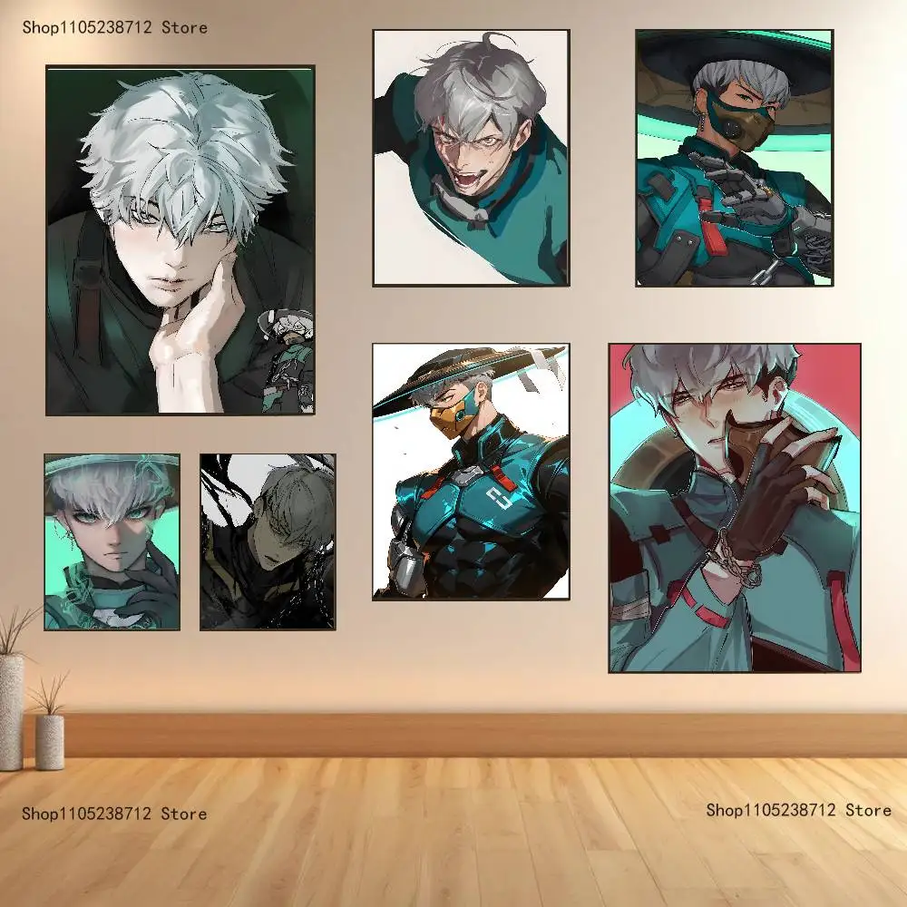 Mizuki O-Overwatch Poster Prints Wall Art Picture Painting Gift Living Room Restaurant Bar Large Dec Sticker