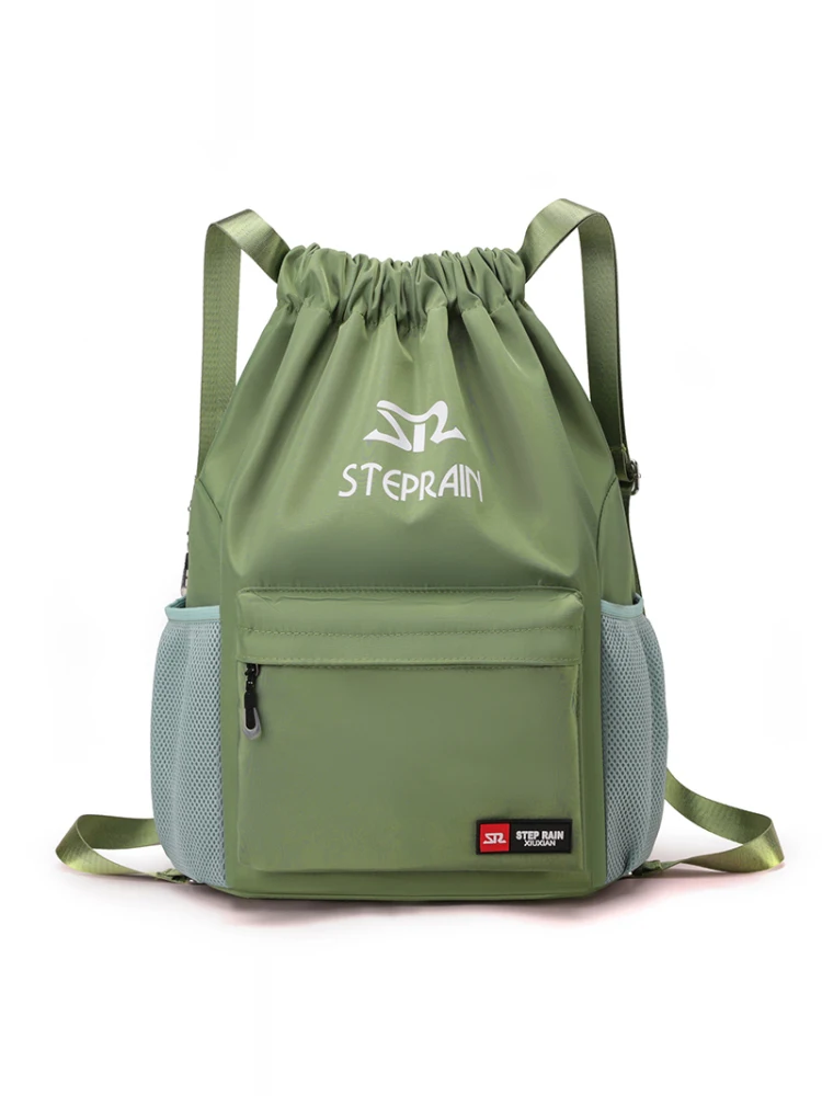 

Новая спортивная дорожная сумка из ткани быка, большая вместительная спортивная дорожная сумка, баскетбольная сумка на шнурке, 2025, двойная сумка на плечо для мужчин и женщин