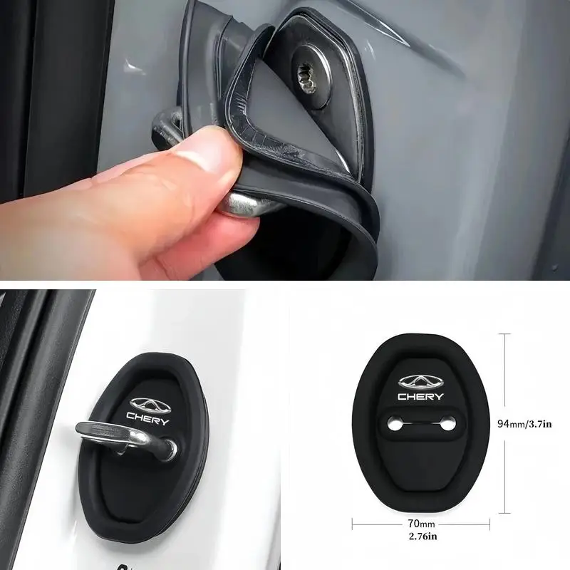 Anti Shock Door Lock Buckle Protector For Chery Omoda C5, Tiggo 5x, Jaecoo J7, Tiggo7 Pro Silicone Decorative Cover