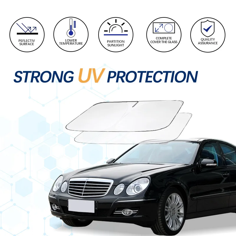 

Windshield Sun Shade For Mercedes Benz E Class W211 Sunshade Sun Visor Protector Foldable Blocks UV Rays Keep Car Cooler