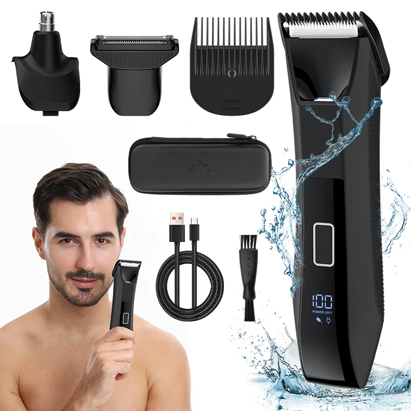 

IRUIBEAUTY 945 3 в 1 IPX6 водонепроницаемый шариковый триммер безболезненная бритва для лица бикини мужской триммер для тела перезаряжаемая электробритва