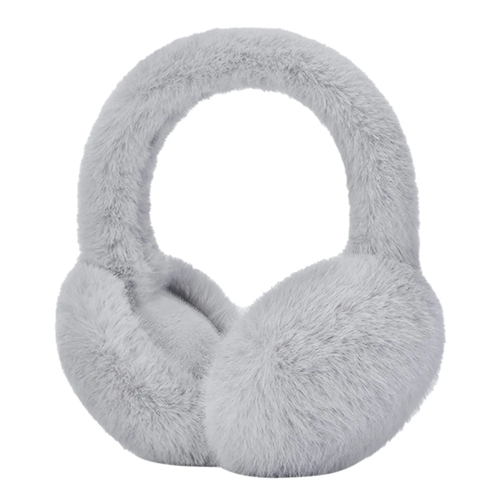 Soft Plush Foldable Ear Warmer Winter Warm Earmuffs Fashion Ear Cover Outdoor Cold Protection Solid Color Ear-Muffs Accessories