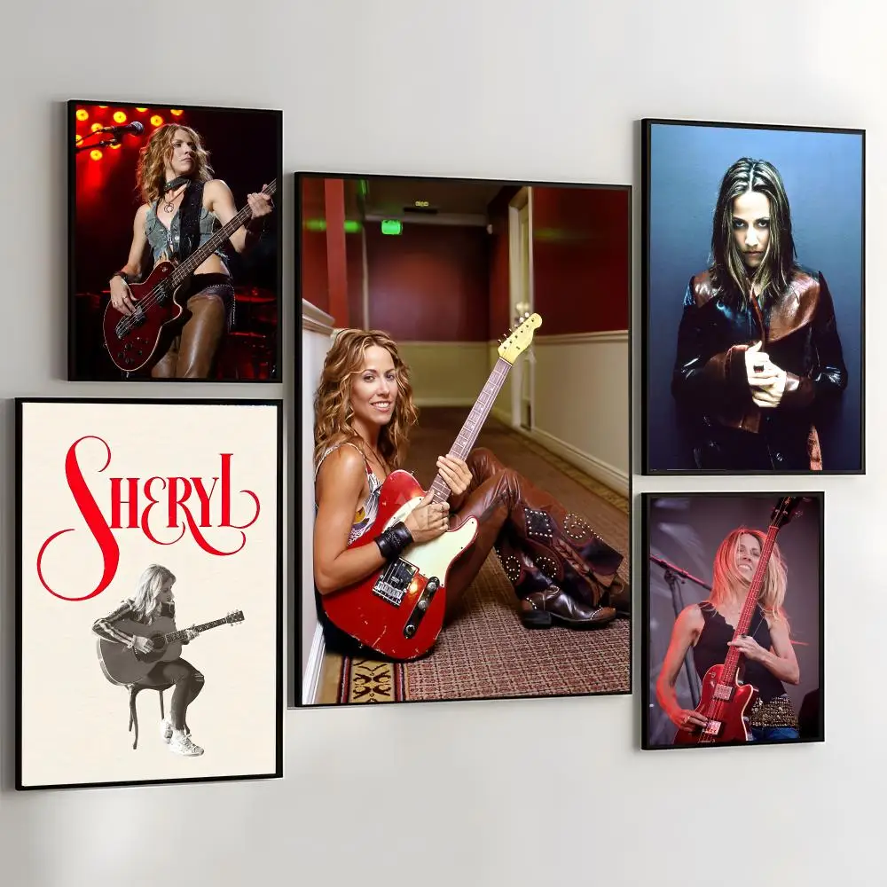 S-Sheryl Crow Painting Calligraphy Self Adhesive Wall Art Waterproof Print For Bedroom Hallway Home Decor