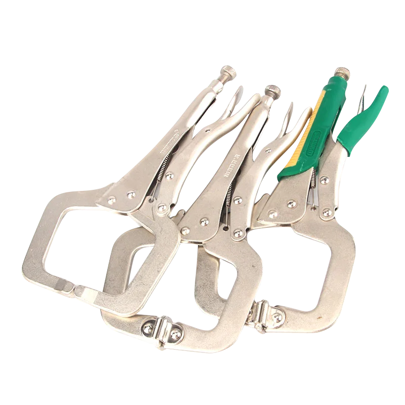 

Professional 11-inch locking pliers c-clamp locking pliers for welding pliers with adjustable claws and rubber handles