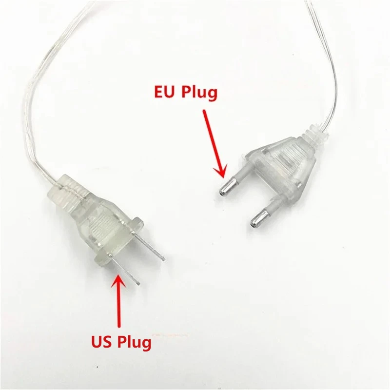 3/5/10M 요정 문자열 커튼 빛 LED 0.7m 휴일 빛 화환 크리스마스 조명 야외 거리 웨딩 가든 장식