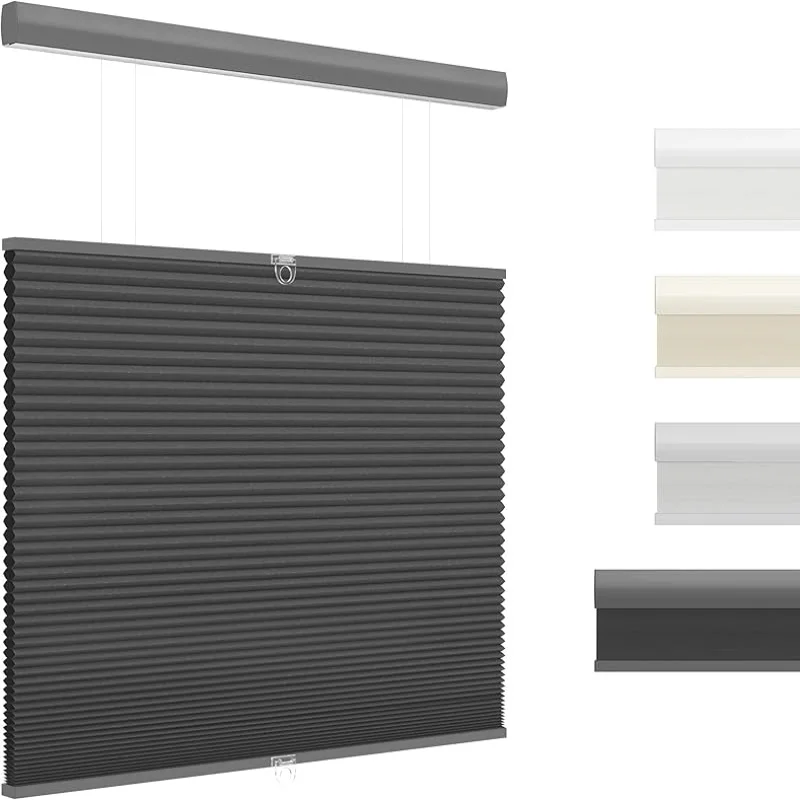 

Wholesale Price Custom Size Aluminum Rail Black Color Top Down Bottom Up Manual Cordless Honeycomb Cellular Shades For Windows