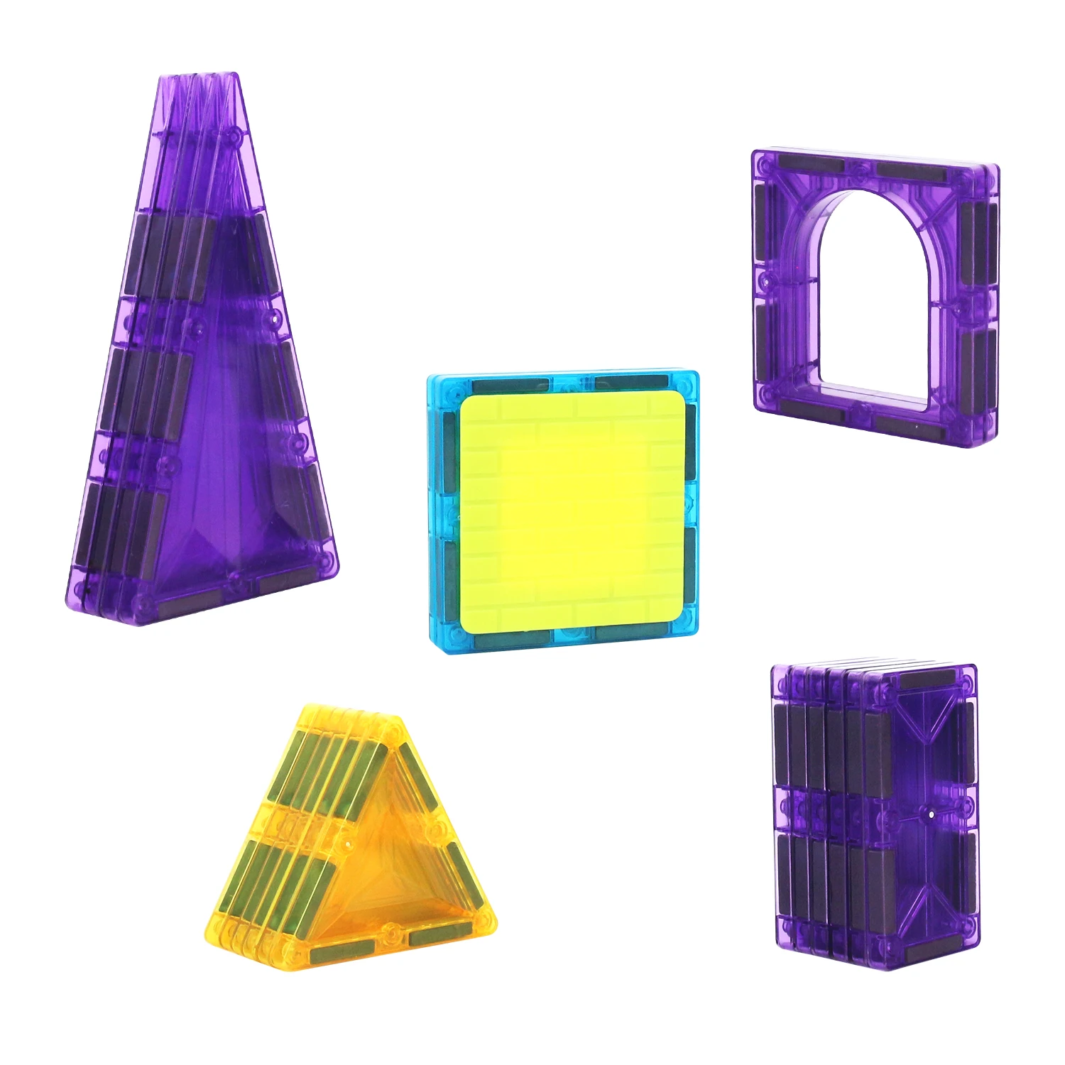 22 stuks groot kleurenraam magnetisch blok bouwspeelgoed voor ouder-kind interactieve doe-het-zelf kasteelmontage