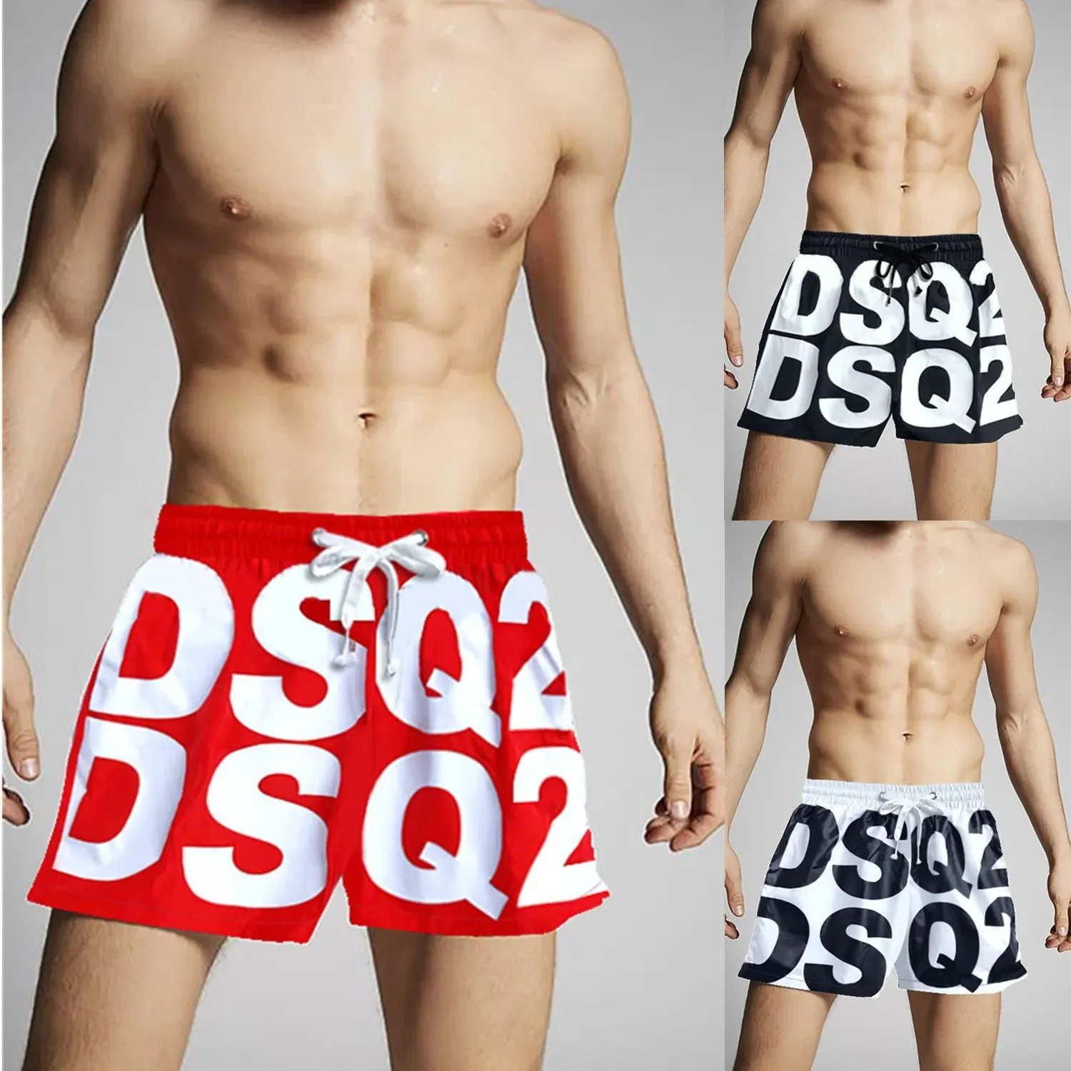 New Trendy Summer Beach Pants Dsq2 Letter Men's Shorts Fitness Running Casual Shorts Quick Selling