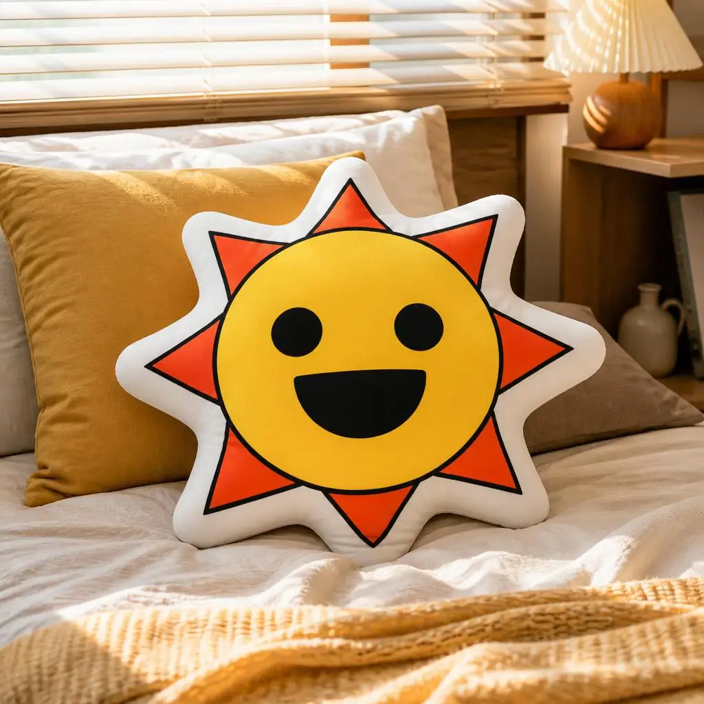 Sun Sprunkied Shaped Pillow Cushion Irregular Stuffed Throw Pillows for Sofa Home Decoration Gift