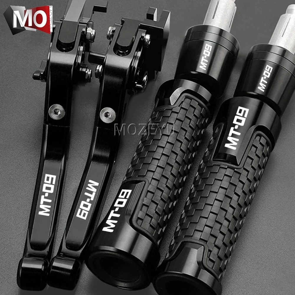 

FOR YAMAHA MT-09 MT09 MT mt 09 2014-2022 2023 2024 2025 Motorcycle CNC Aluminum Brake Clutch Lever Handlebar Handle Grips Ends