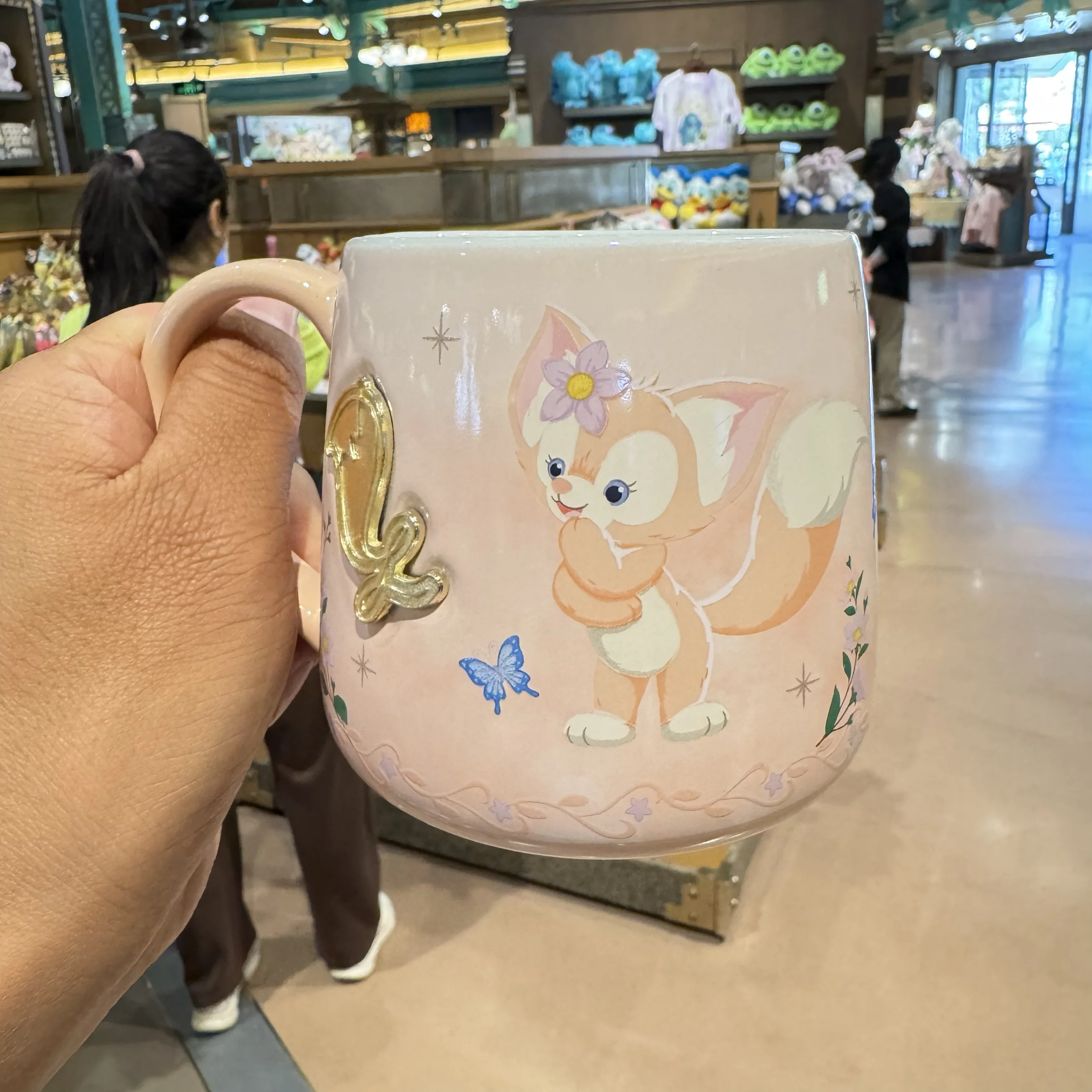 상하이 디즈니 더피와 친구들 StellaLou & LinaBell 세라믹 머그 - 소녀들을 위한 생일 선물 또는 기념품