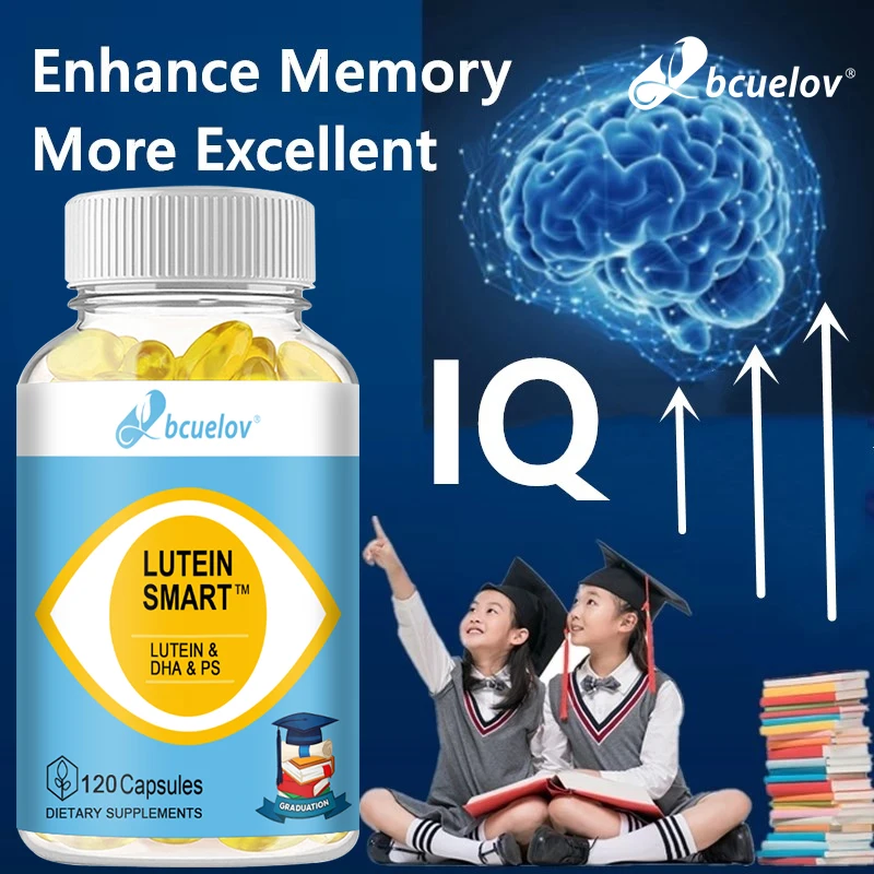 Lutein + DHA Fish Oil Capsules Improve Brain Memory and Eye Health, Promote Intellectual Development and Improve Body Immunity