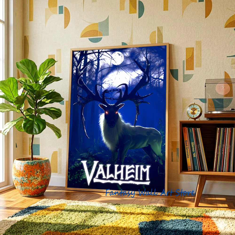 Valheim Video Game Art Valheim Adventure Gaming Covers Fans Artwork Gamer Poster Canvas Painting Wall Pictures Gaming Room Decor