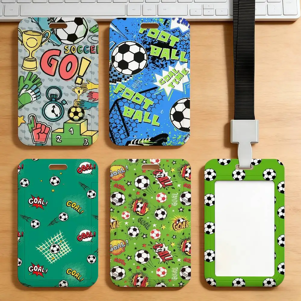 Football Fans Sports Card Holder Student ID Case Daily Use Subway Commute Work Cover Office School Bus Protector