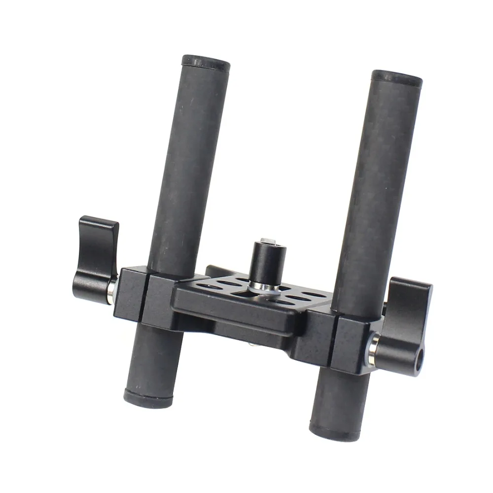 2 Stück 10cm 25cm 30cm 40cm Carbonfaserrohr mit 15mm Teleobjektivhalterung für Rig-Schienen-Klemmsystem Follow Focus SLR-Kameras – Detail 17