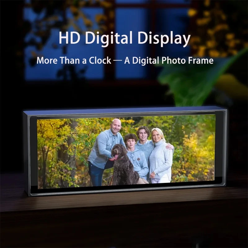 RGB الكم ساعة ضوء الليل الذكية IPS APP التحكم شاشة عرض ملونة لتقوم بها بنفسك الألعاب سطح المكتب مصباح للتحكم في تطبيق الديكور المنزلي #2