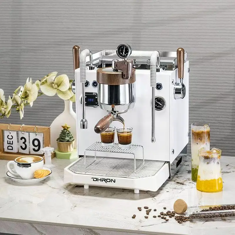 

Кофемашина DR7109 с бесступенчатой регулировкой давления и рычажным управлением - полуавтоматическая кофеварка для домашнего использования