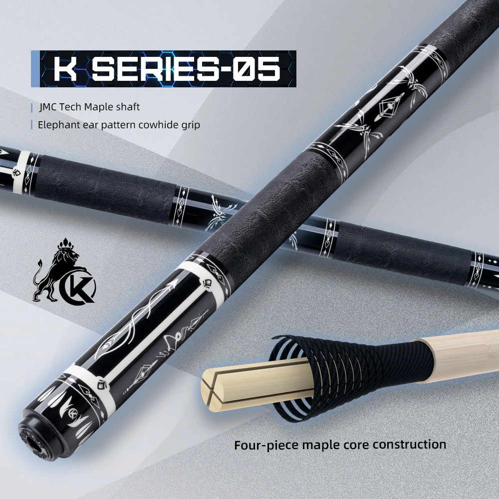 

KONLLEN Pool Cue stick with Professional pool stick carbon maple shaft 3/8*8 pin 12mm Tip for Billiard Cue