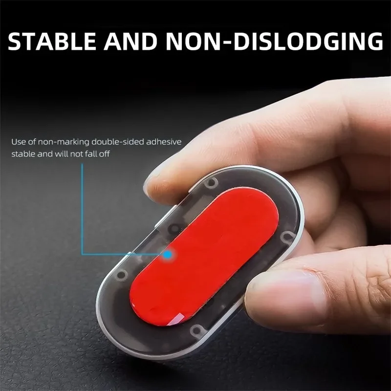 Car Wireless Strobe Sign Alarm Solar Simulated Anti-theft Alarm Warning Decorative Light  LED Solar Powered for Dashboard Grille