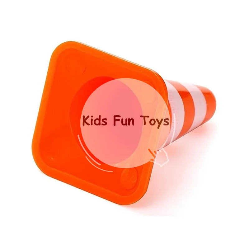 10Pcs Mini Traffic Road Cones Safety ABS Plastic Model Set for Kids Pretend Game Diorama Building Scene Layout