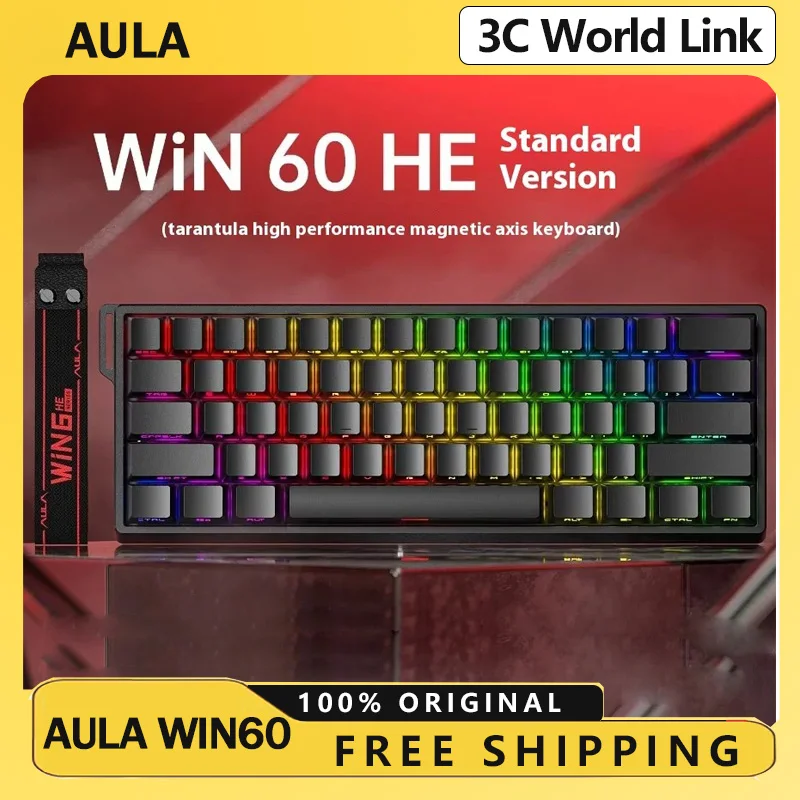 

Aula Win60 Win68 He Magnetic Switch Keyboards 8K Gaming Wired Esports Mechanical Keyboard RGB Light Hot-Swap For Pc Gamer Gift