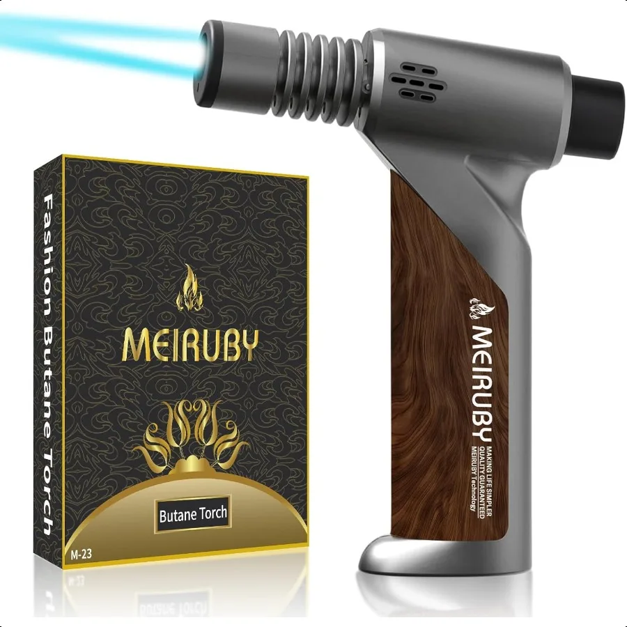 

Бутановая зажигалка с регулируемым струйным пламенем и предохранительным замком, многоразовая портативная кулинарная зажигалка для кухонного приготовления пищи Baki