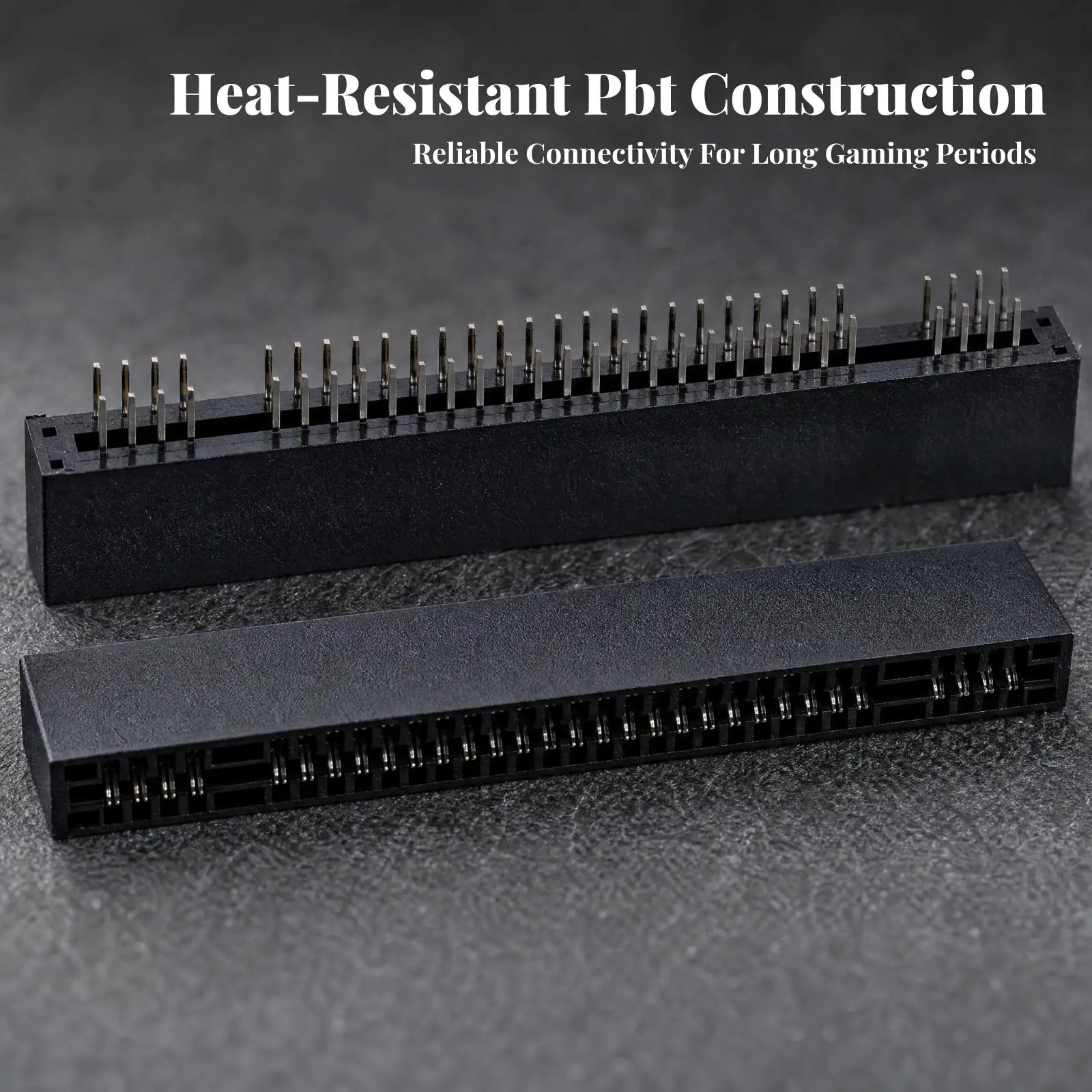 62 Pin Console Slot Connector for SNES PBT Material Replacement Game Reader for Vintage Repair Project