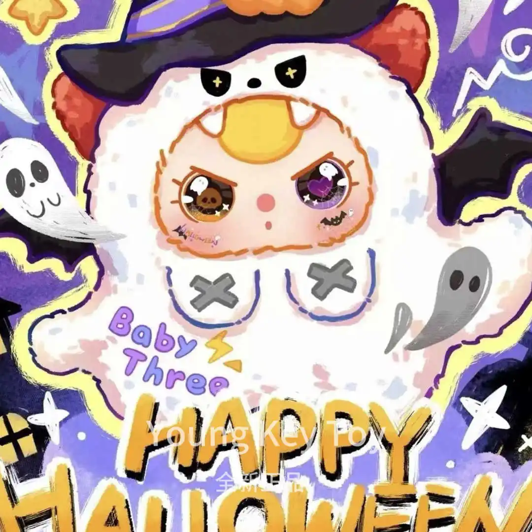 

Оригинальный 400% Baby Three Halloween Limited Series, плюшевая слепая коробка, Коллекционная игрушка, украшение для комнаты на Хэллоуин, кукла, подарок на Хэллоуин