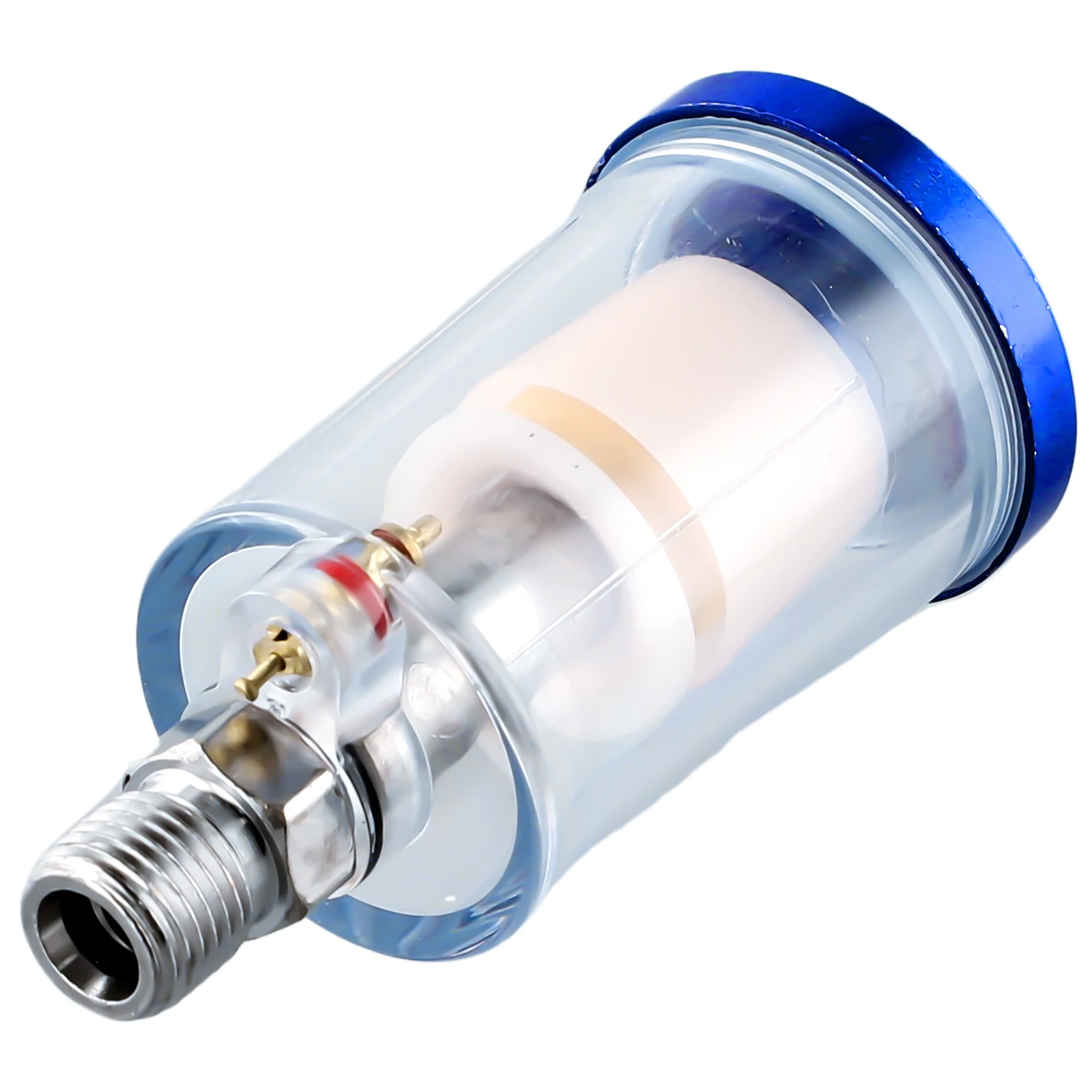 Air Tools Filter Kitchen Water Oil Separator 1/4\" Blue/transparent Filter Bowl Paint Pneumatic Parts Brand New