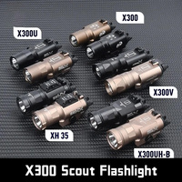 Tactical Surefir X300 X300U X300UH-B XH35 Pistol X300V Scout Light Weapon Gun Light Lanterna Rifle Strobe Flashlight Hunting