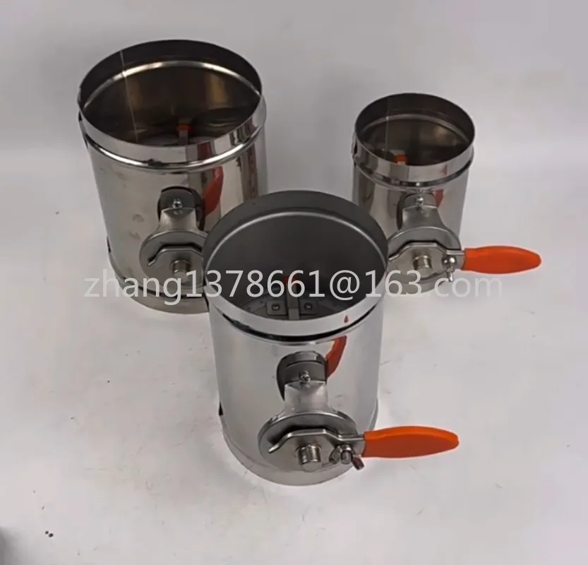 

Ручной воздушный заслонка из нержавеющей стали, вентиляционная заслонка, диаметр вентиляционного канала 80 100 125 150 200 мм