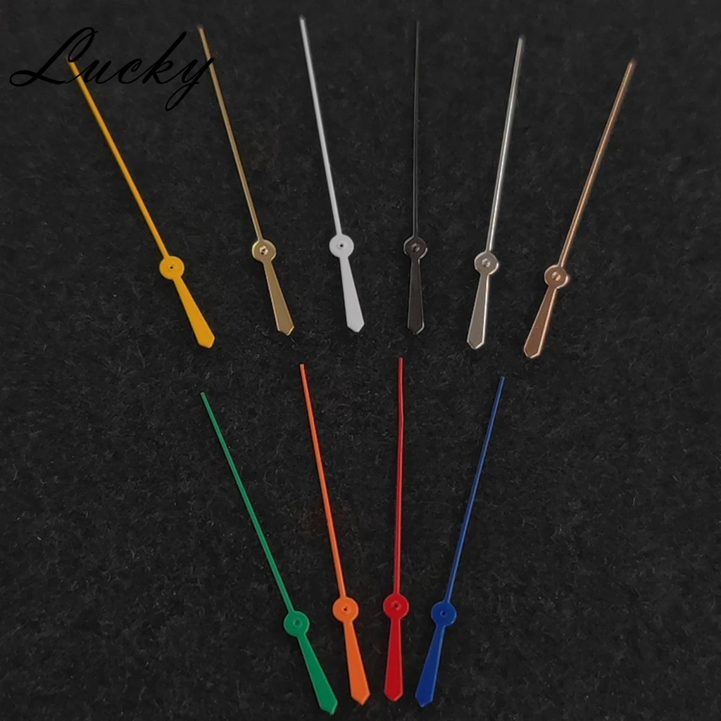 13.5MM NH35 Rose Gold Gun White Gold Red Hands Watches Needles Fit NH34 NH35 NH36 NH38 NH39 NH70 NH72 Movement Replacement Parts