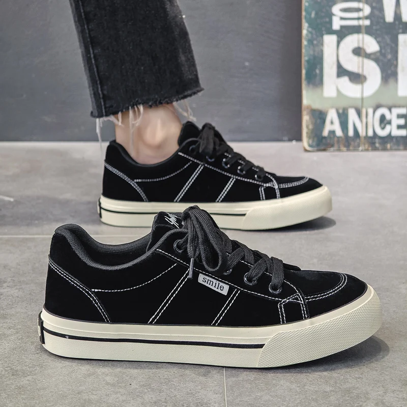 2025 nuevos zapatos de tabla para hombres, zapatillas de deporte, zapatos de skate, zapatos casuales, uso diario, viajes, elegantes, antideslizantes, acolchados, ligeros al aire libre