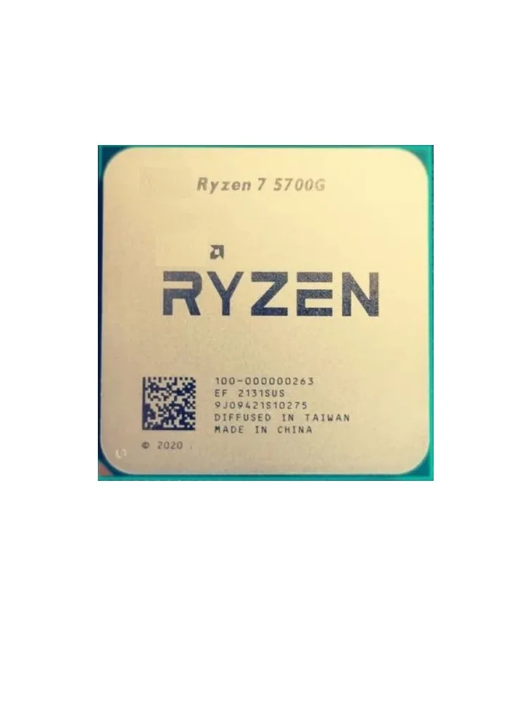 새 상자 Ryzen 7 5700G CPU 프로세서 8코어 16스레드 최대 4.6GHz AM4 데스크탑용 Radeon 그래픽 탑재
