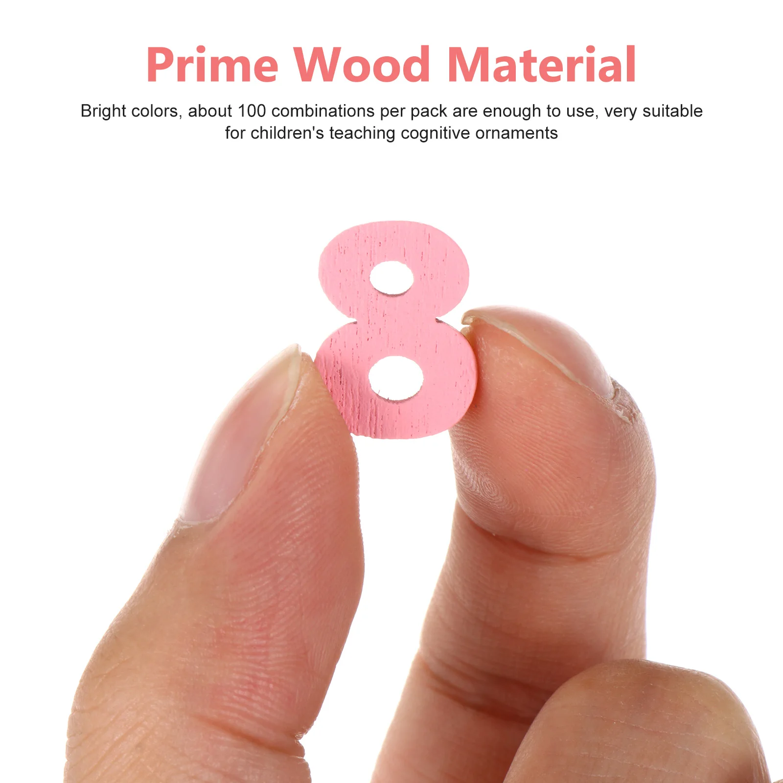 

100 Pcs Wood Blocks naments Colored Scrapbook DIY Supply H made Material Decor Craft Accessories Jewelry Making Sewing Tools