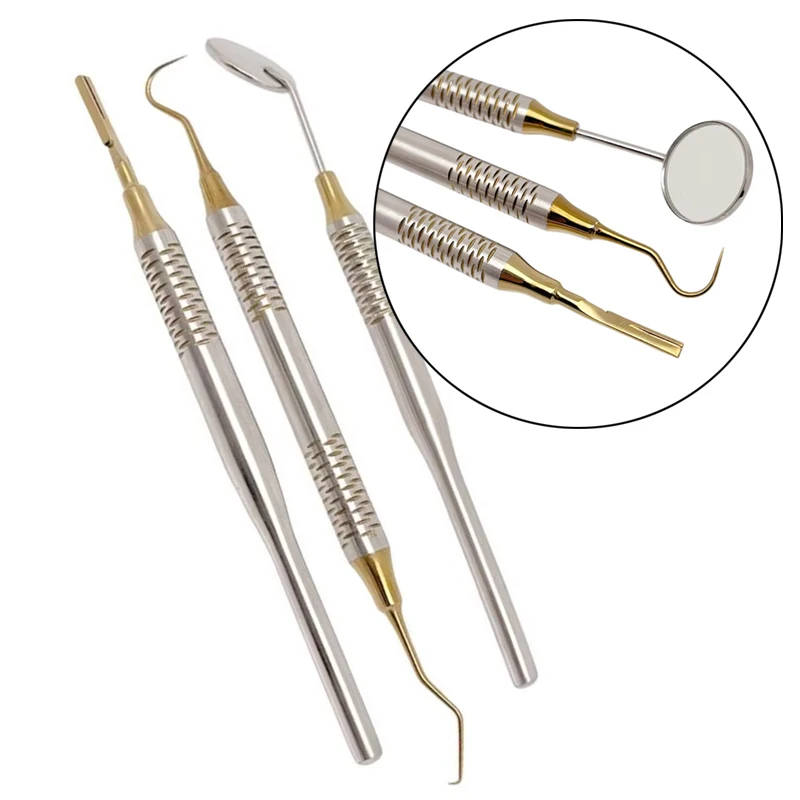 

Комбинированное зеркало и зонд для стоматологического экзамена — калиброванные стоматологические инструменты из нержавеющей стали с нескользящей ручкой