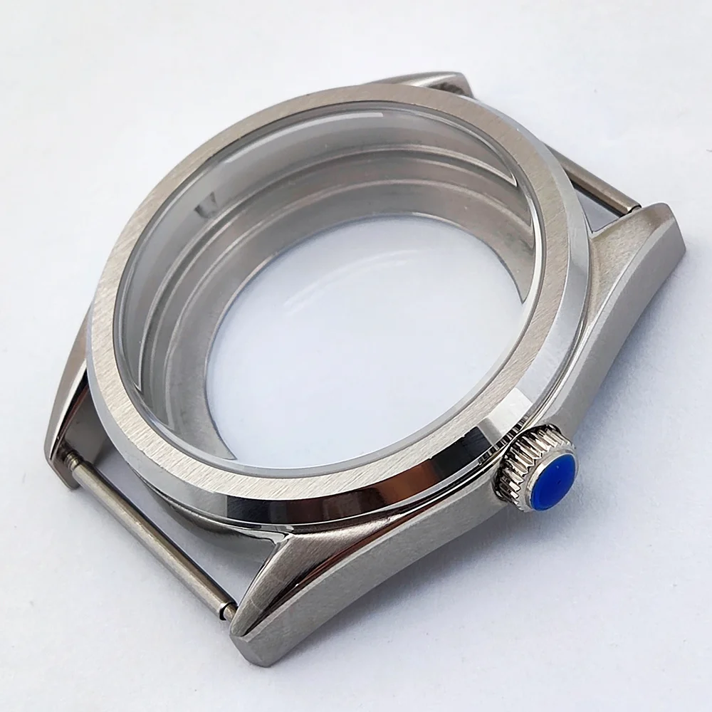 NH35 حافظة 39 مللي متر حافظة ساعة رجالي فاخرة الياقوت الزجاج مقاوم للماء يناسب 31 مللي متر حافظة الطلب NH35 NH36 حركة