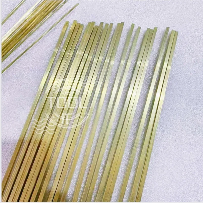 Brass Flat Bars/Plates & Solid Square Rods: Thicknesses 1.2-8.5mm