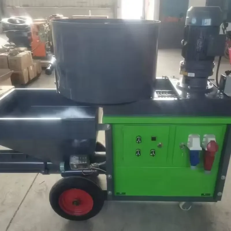 Electric Concrete Wall Plastering Construction Machine New Condition Sand Cement Mortar Spraying Machine
