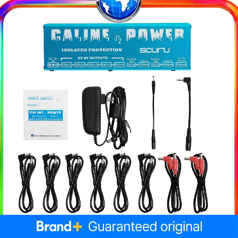 

Блок питания для педалей гитарных эффектов Caline P1, 18 В, 2 А, 36 Вт, с 8 изолированными выходами — аксессуар для блока питания педалборда