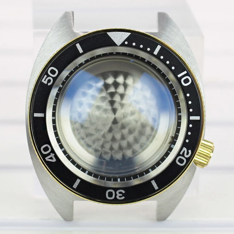 41mm Silber-Gold Uhrengehäuse Wasserdicht für NH35 NH36 NH34 NH70 4R36 Uhrwerk Edelstahl Mod Uhrenteile Saphirglas – Detail 1