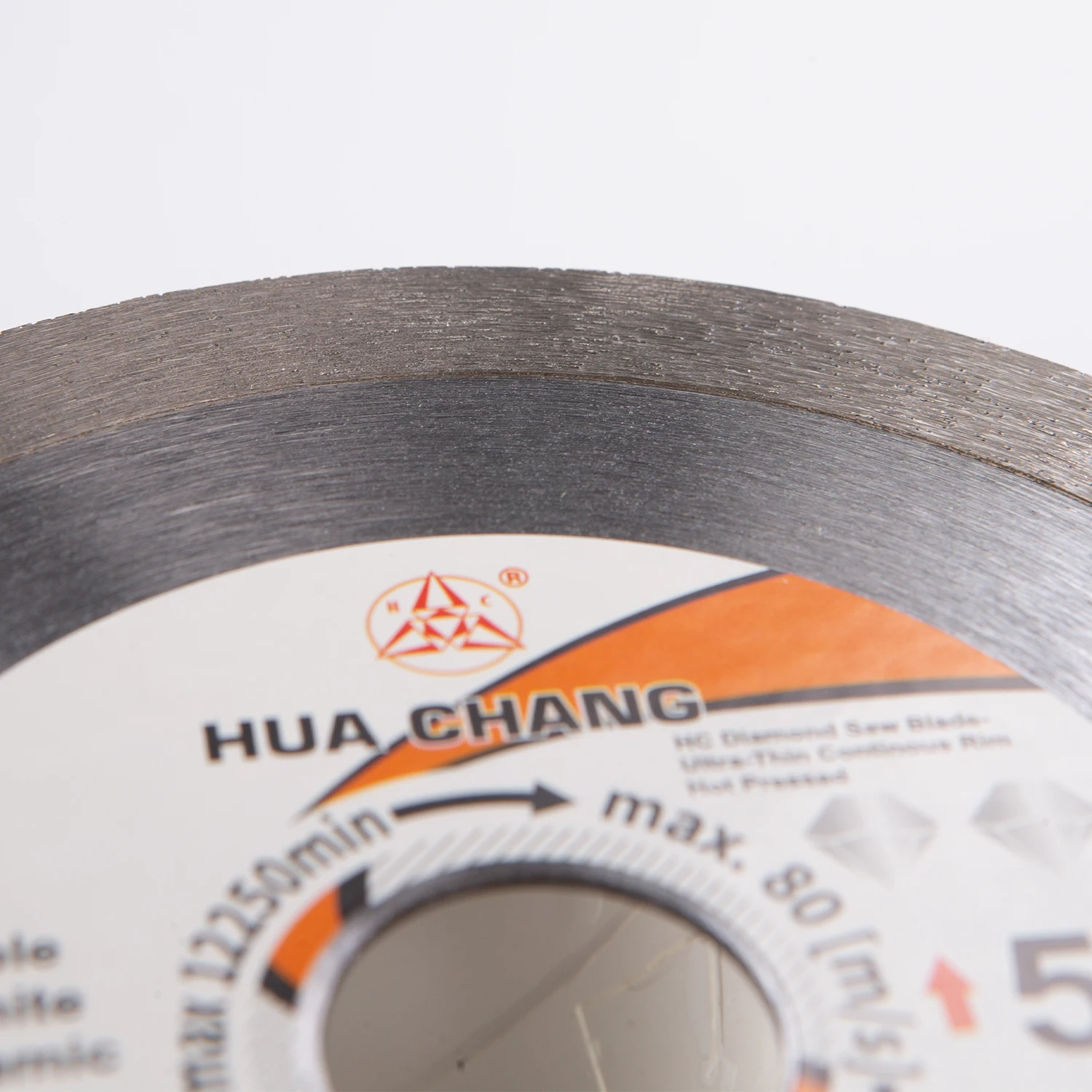 HUA CHANG 5 Inch/125mm *22.23mm Diamond Saw Blade Continuous Hot pressing Cutting Disc Circular Marble Concrete Ceramic Granite