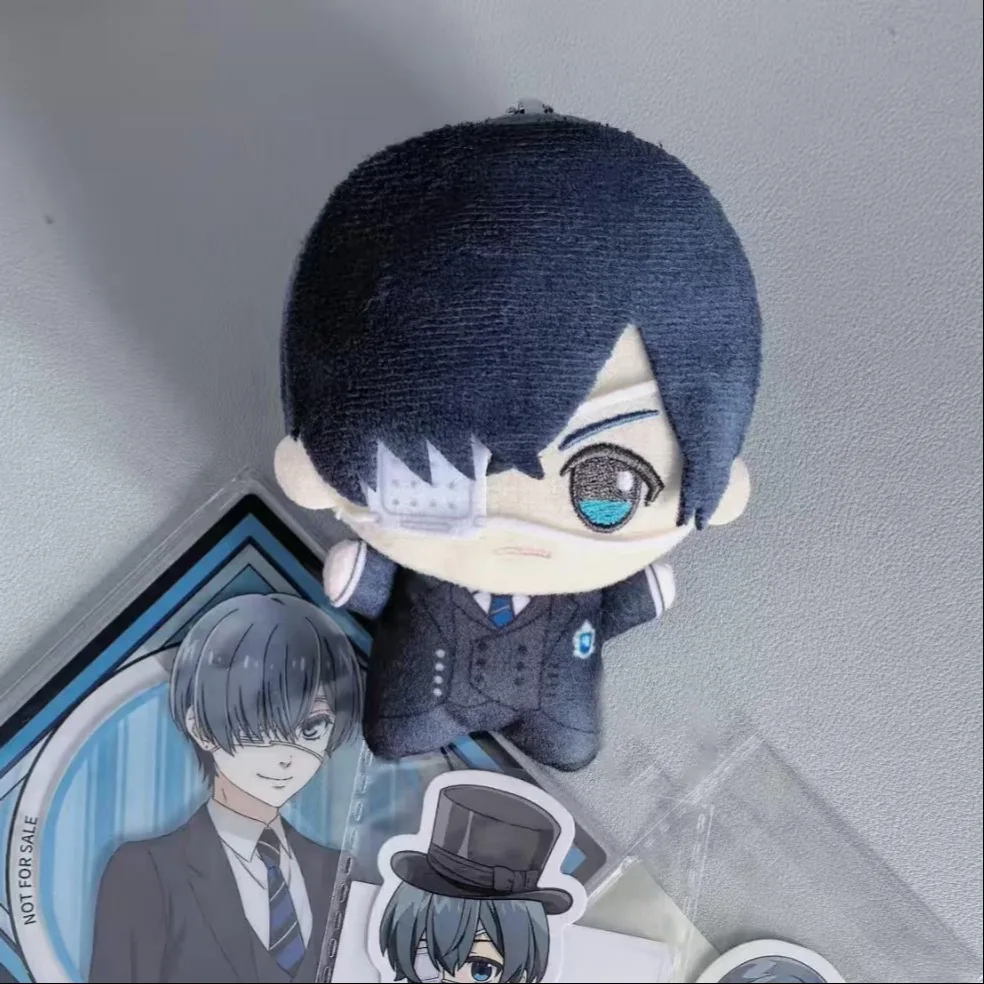 

Плюшевая игрушка «Чёрный дворецкий» Сиэль Фантомхайв, 10 см, аниме-фигурка Леона, хлопковая плюшевая кукла для косплея, игрушки-подвески, брелок для ключей