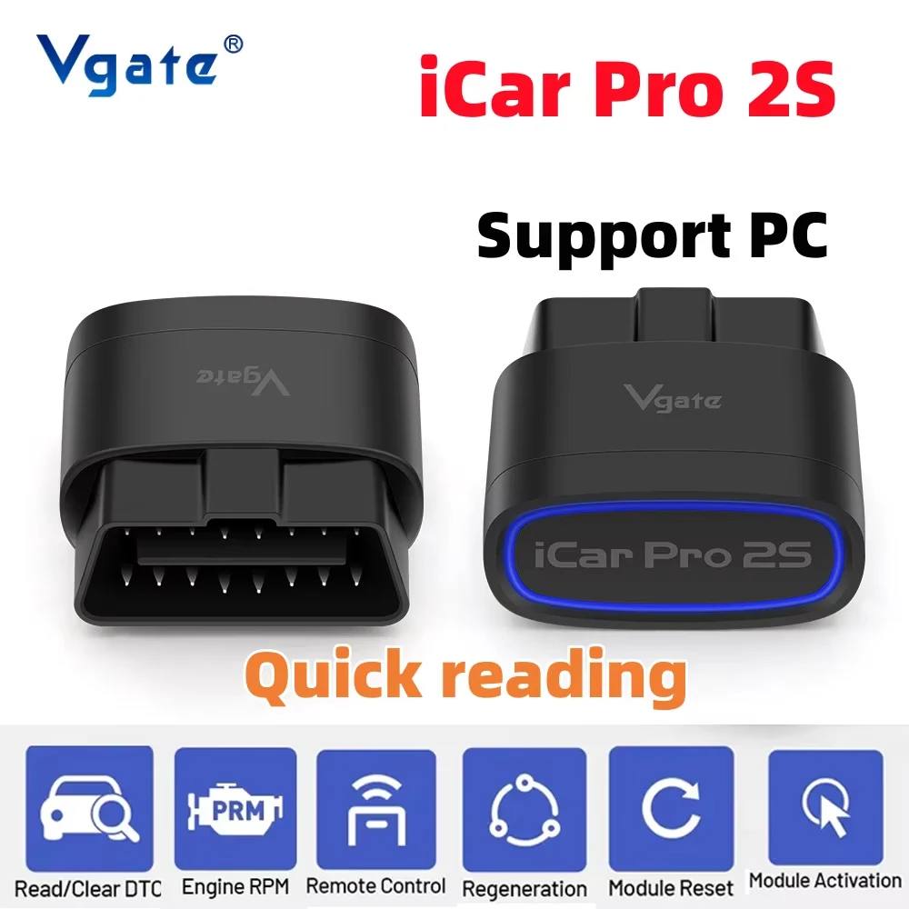 

Vgate iCar Pro 2S ELM327 Bluetooth 5.2 for Android/IOS/PC OBD2 Car Tram Diagnostic Tool elm 327 OBD 2 V2.3 Auto Scanner