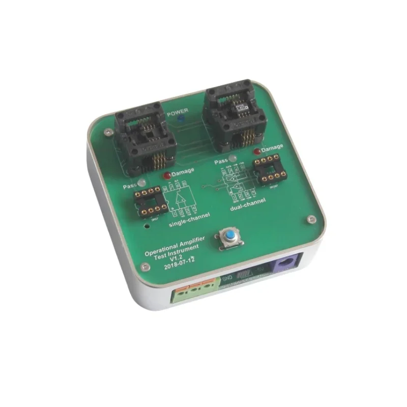 Baru 5.5V-28V Penguji Amplifier Operasional Instrumen OP AMP Tester Cocok untuk OP AMP Tunggal & Ganda