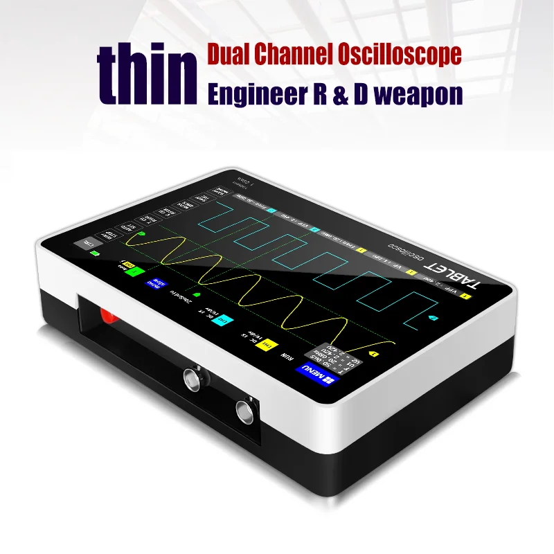 FNIRSI-1013D Digital tablet oscilloscope dual channel 100M bandwidth 1GS sampling rate mini tablet digital oscilloscope