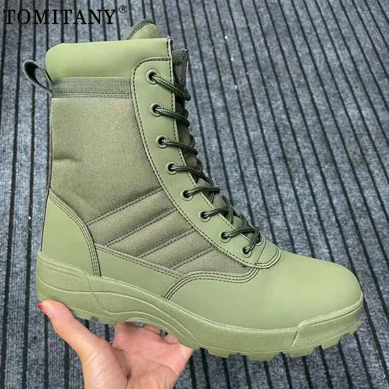 Botas tácticas de cuero para hombre – Combate, desierto y caza - imagen 4